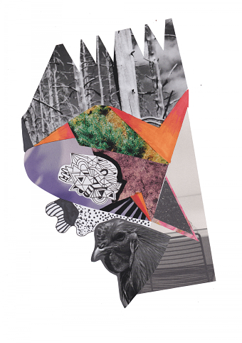 Mixed media collage