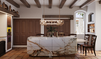 Classic Kitchen | 3d visualization