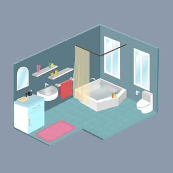 Bathroom Isometric