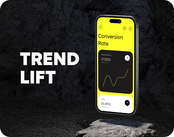 TrendLift social media booster UI/UX & App design