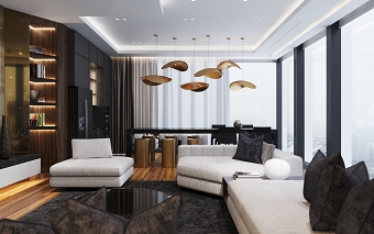 "NEVA TOWERS": Luxury Apartment Design by SOIA DESIGN
