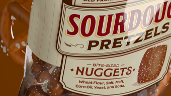 Sourdough Pretzels Snacks Packaging Design