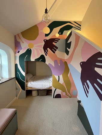 Mural for a kids bedroom in Devon - Private Commission