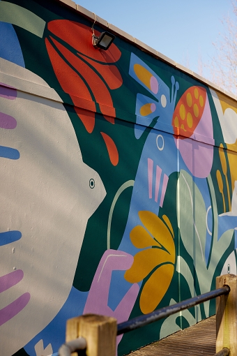 Mural for Westway Shopping Centre in Frome