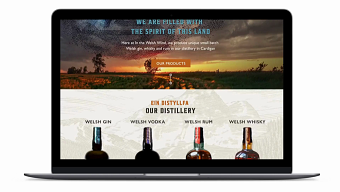 Brand Development, website and social content for a premium spirit distillery