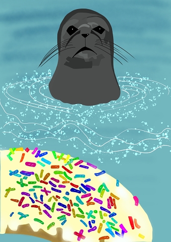 Seal Confronts Donut