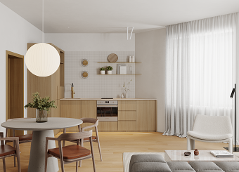 Interior design of small apartment