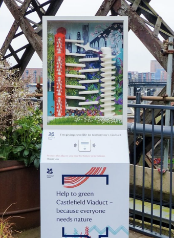 Contactless Payment Point at Castlefield Viaduct