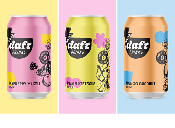Artwork for Daft Drinks Cans and Cartons