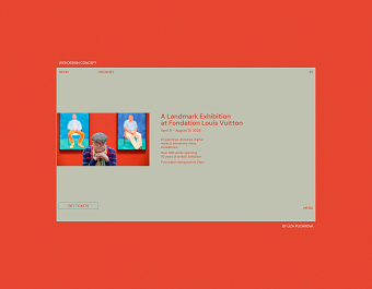 Landing Page for Art Exhibition – David Hockney