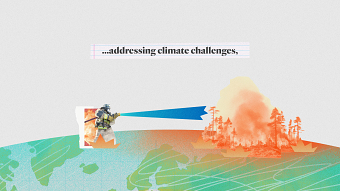 Climate Crises and Global Conflicts - Digital Collages
