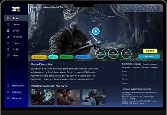 Game On- A Gaming Website