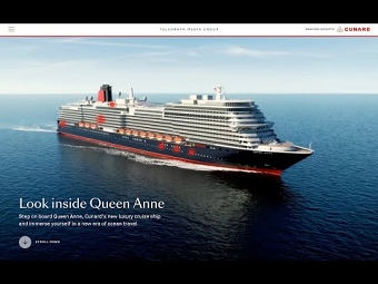 Step on board Queen Anne, Cunard’s luxury cruise ship