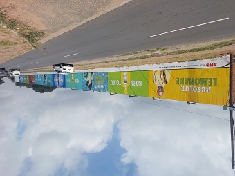 ABSOLUT VODKA 100m wall mural