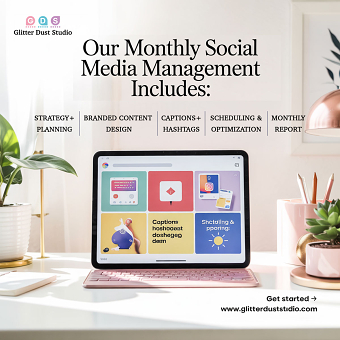 Monthly social media management service