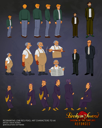 Character Design for Broken Sword 1 Reforge