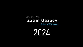Zalim Gazaev (Adv VFX reel 2024)