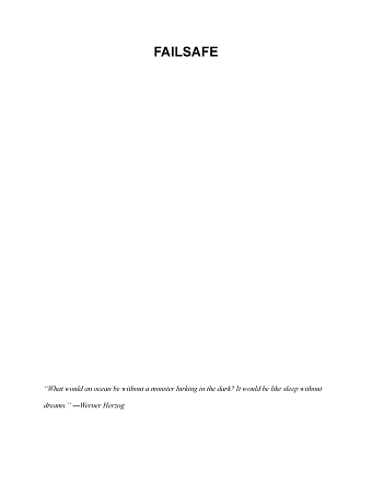 Failsafe (Sci-Fi/Horror Novel - Sample)