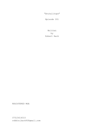 Brutalitops (Kids Animated Series Pilot)