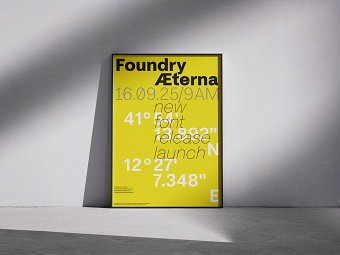 Introducing Foundry Æterna, a new expansive Neo-Grotesk typeface