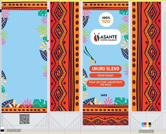 Packaging design for Asante Coffee