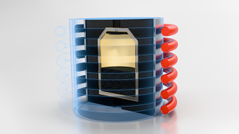 SiC Crystal Growth Process Animation
