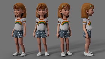 Telsra 3D commercial - Character modeling