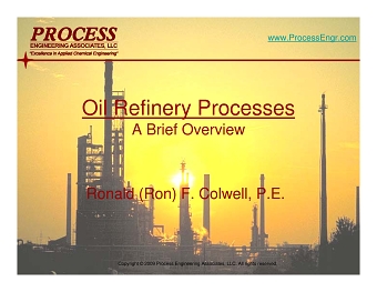 Oil Refinery Process for C1 Business English Students
