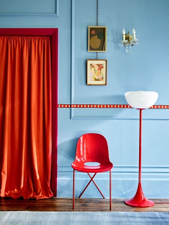 Sky Blue & Oxblood trend feature for House Beautiful UK Magazine.July 2025 issue-