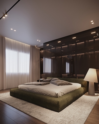 Green and Calm - master bedroom