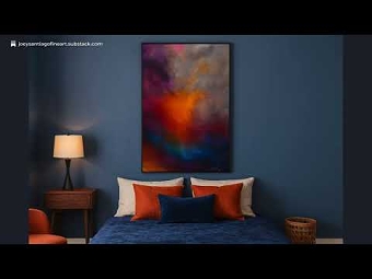 Radiant Core - Orange Explosion in Violet Mist