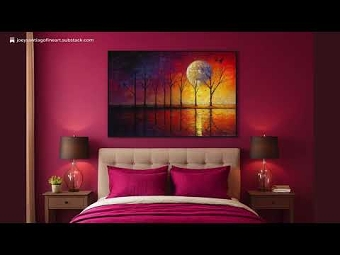 Celestial Glow - Bare Trees in Lunar Reflection