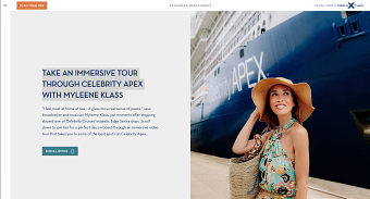 An immersive celebrity-led tour for Celebrity Cruises