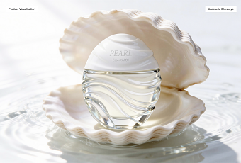 Pearl Essential Oil Product Visualization