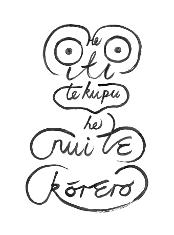 He iti te kupu, he nui te kōrero – Māori Language Week Print