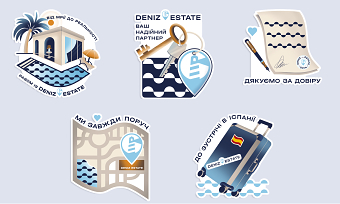 Branded Sticker Pack Design for Real Estate Agency