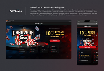 Play GG Poker conversation landing page
