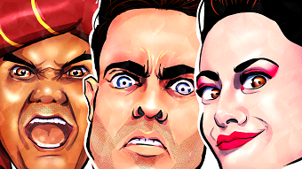 Clash of the Comics. A diving crossbody of comedy and wrestling.
