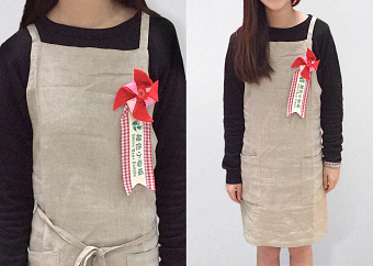 Upcycling Brooches (Chinese New Year edition) for Salesperson Uniform