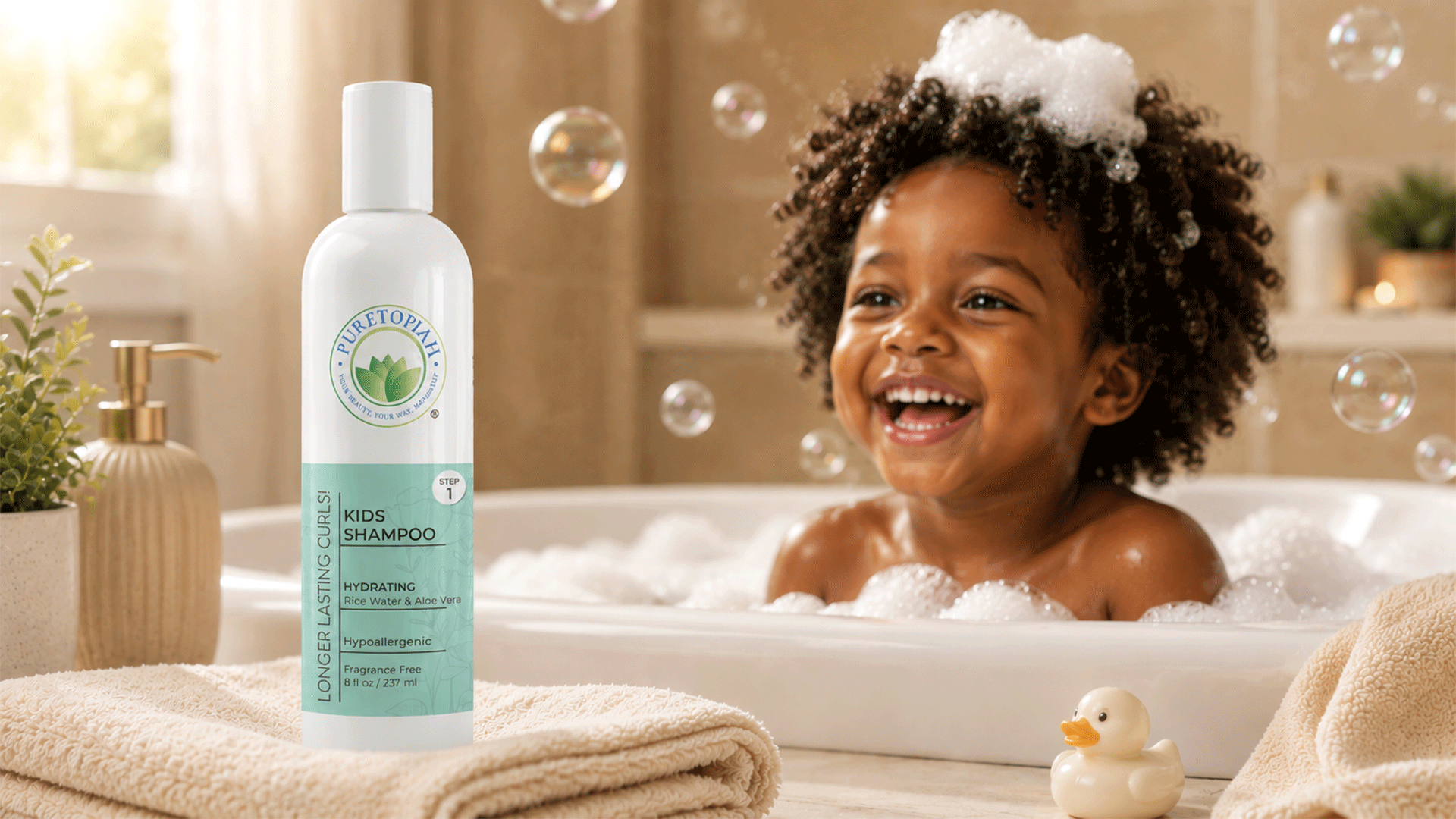 Puretopiah Kids Haircare Branding