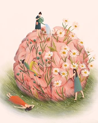 Editorial illustrations for Newsweek Health Polska