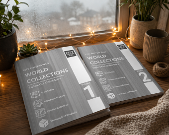 City Posters Plus Two Magazine Books | Explore Our Online Store | World Collections | Apparel, P
