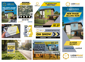 Print & Digital Designs for Lion Pride Lifestyle Esate