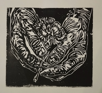 Linocuts & monotypes/gelli prints