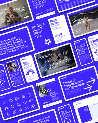 Brand identity and website design for an IT recruitment company.