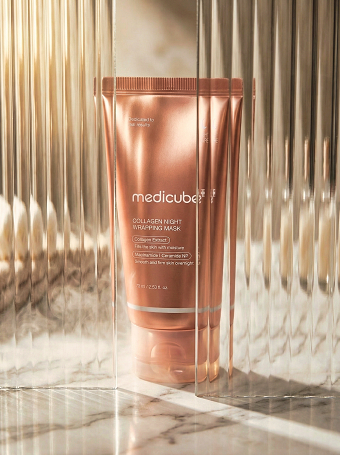 Medicube Collagen Night Wrapping Mask – Premium Beauty Campaign Photography