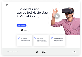 VR Landing Page Concepts