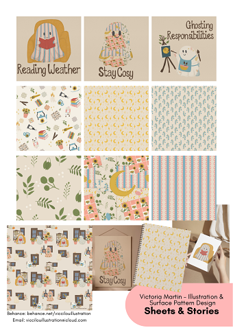 Surface Pattern & Illustration project - Sheets & Stories