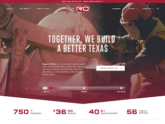 Rogers-O’Brien Construction Website Redesign