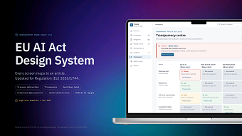 EU AI Act Design System: Figma and React UI kit for AI governance